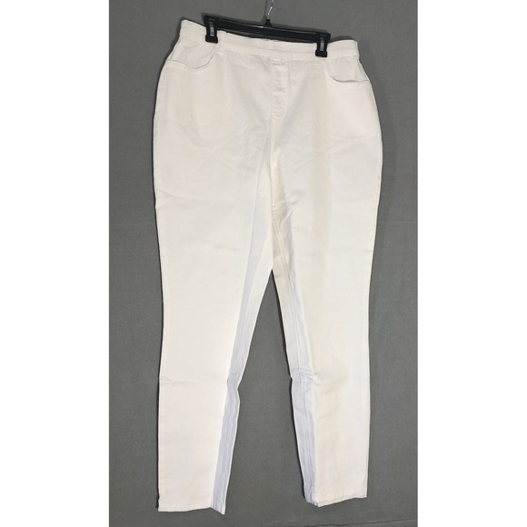 d&co Denim - D & Co. Reg. Classic Waist Stretch Jeggins White Size XL NEW IN BAG